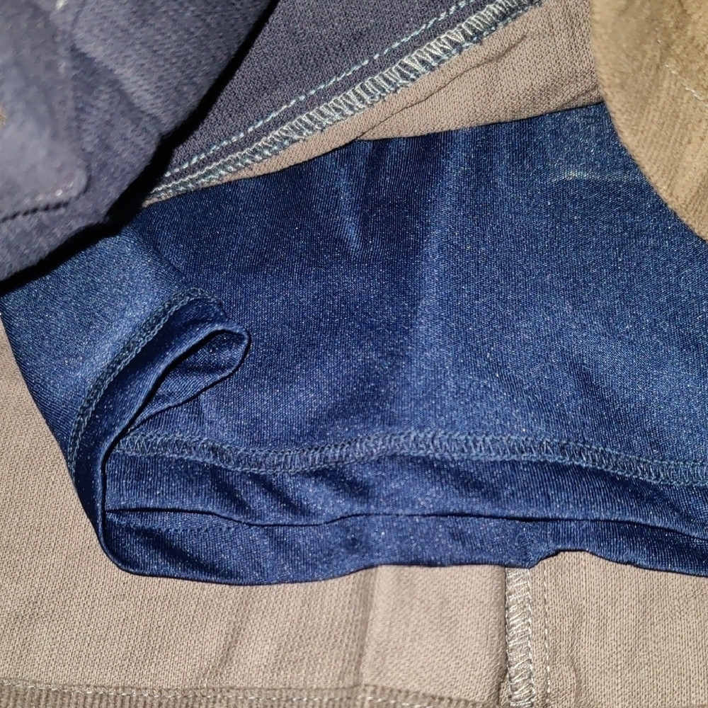 Love Riche Color Block Mini Pencil Skirt | Blue Brown Cargo Style | Boutique NWT - Picture 4 of 5